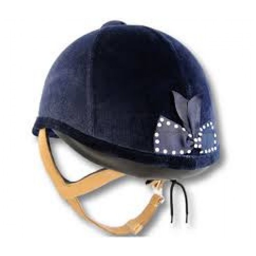 Charles Owen Wellington Classic Swarovski Navy